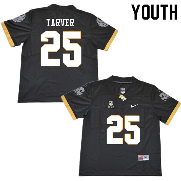 Youth #25 James Tarver UCF Knights College Football Jerseys Sale-Black